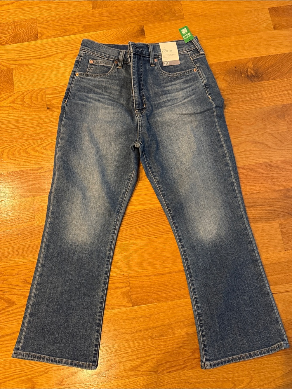 Women’s Mid Wash Blue Kick Fit Ankle GAP Jeans 30S